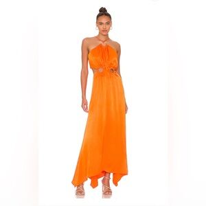 Elliatt- Visitant Maxi Dress in Papaya